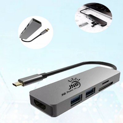 Type C 5-Port USB 3.0 SD/TF Hub