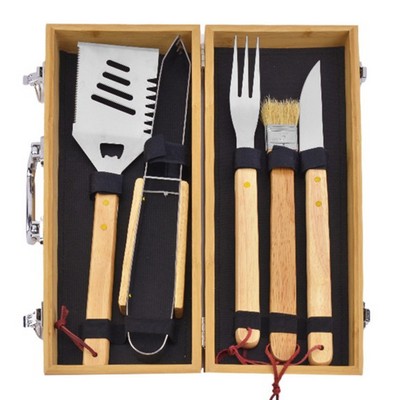 5-Piece Bamboo BBQ Set