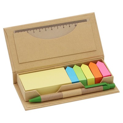 Eco-Friendly Kraft Paper Sticky Memo Set