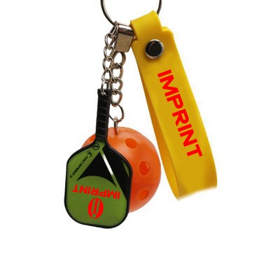 Mini Pickleball Paddle Keychain