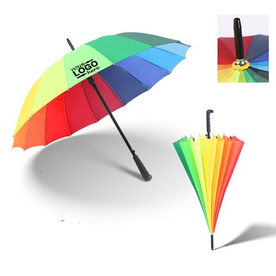 Custom 43" Rainbow Golf Umbrella