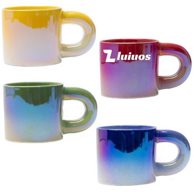 Iridescent Electroplated Ceramic Mug