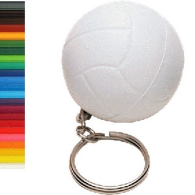 Badminton Stress Ball Keychain