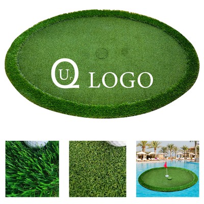 Oval Floating Golf Putting Green