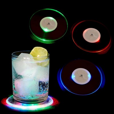 Light Up Coasters,LED Bottle Lights,Bottle Glorifier, LED Sticker Coaster Discs Light Up Multicolor