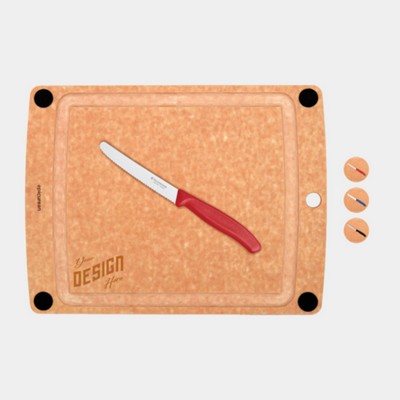 Swiss Army - Victorinox® Large Gourmet Cutting Board with Knife Combo Set