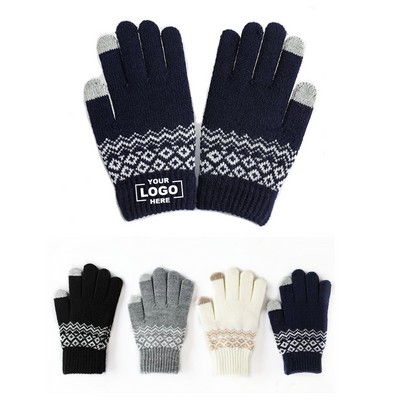 Warm Knit Winter Gloves