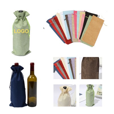 Burlap Wine Bags for Bottles