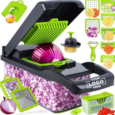 14-in-1 Vegetable and Fruit Chopper Set