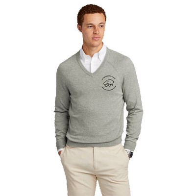 Brooks Brothers® Cotton Stretch V-Neck Sweater