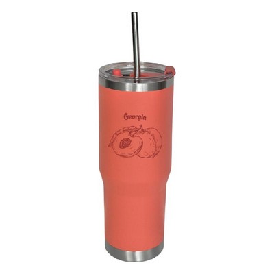 Arcticware™ 30 oz Peach BPA-Free Vacuum Insulated Stainless Steel Tumbler