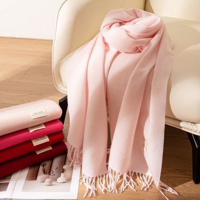 79'' Imitation Cashmere Scarf Pashmina Shawls Wraps, Autumn Winter Scarf Fringed Scarf - Embroidery