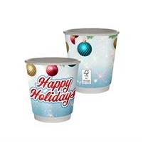 10 oz. Holiday Full Color Insulated Paper Cup