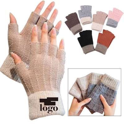 Fingerless Knitted Warm Gloves