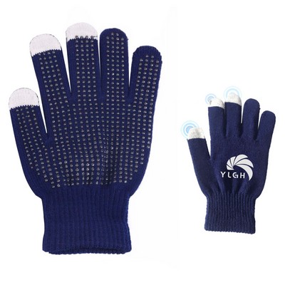 Anti Slip Dots Touch Screen Gloves