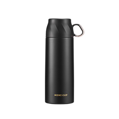 11.8oz/350ML 304 Stainless Steel Mini Insulated Water Bottle With Screw-on Lid Portable Vaccum Mug