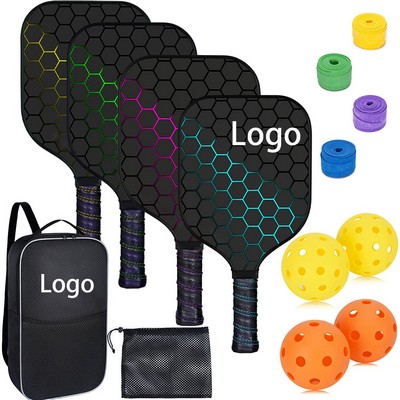 Custom Pickleball Paddles Set With 4 Balls