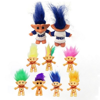 Vintage Troll Dolls w/ Custom T-shirt