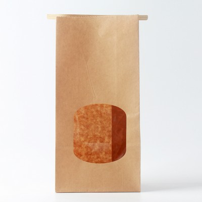 Kraft Paper PLA Liner Coffee Bag with Window