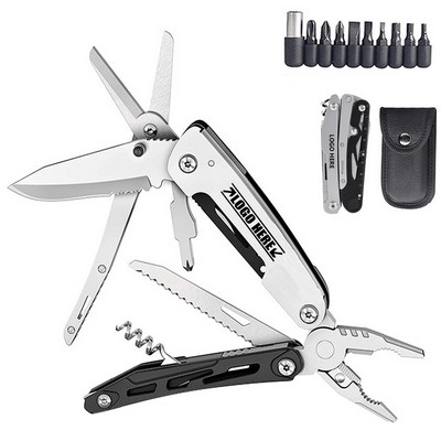 Versatile Multi-Functional Scissors and Pliers Tool Kit with Wine Opener