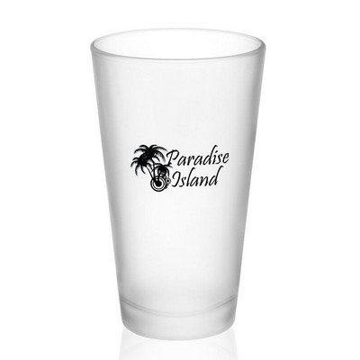 Frosted Pint Glasses 16 oz