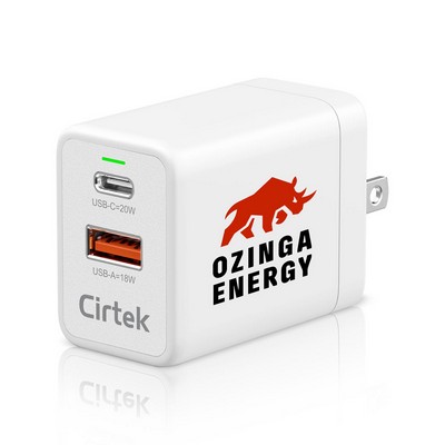 Cirtek® Foldable 20W PD Fast Charger