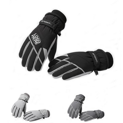 Winter Outdoor Ski Gloves Windproof & Warm for Cold Weather Sports