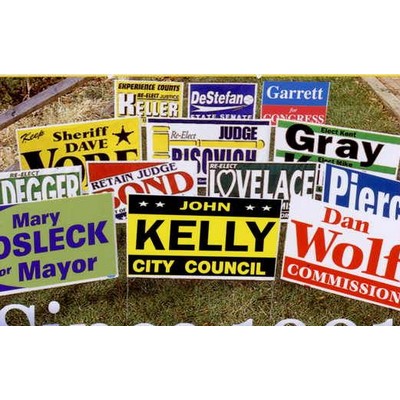 30x20" Poly-bag Yard Sign (2 Color)