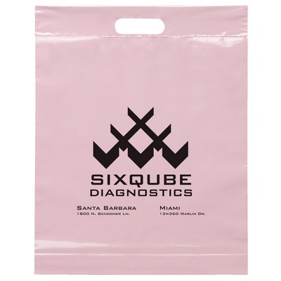 15W x 19H x 3 Die Cut Handle Bag - Flexo Ink Print