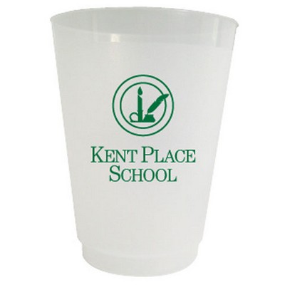 12 Oz. Frost Flex Plastic Cup (Silk Screen Printing)