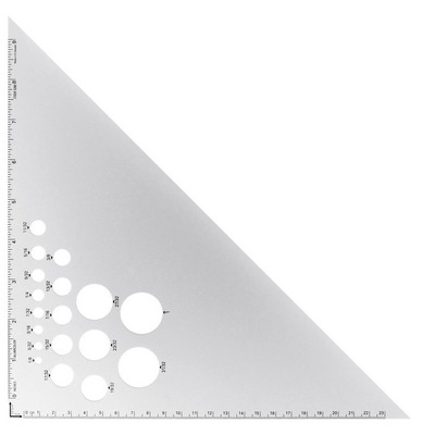 10" 45/90 Degree Aluminum Drafting Triangle