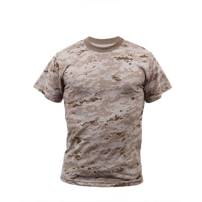 Kids' Desert Digital Camouflage Military T-Shirt (XS to XL)