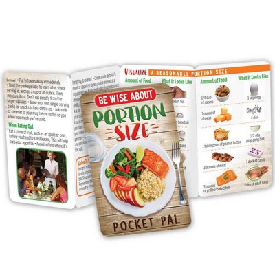 Be Wise About Portion Size Pocket Pal - Personalized