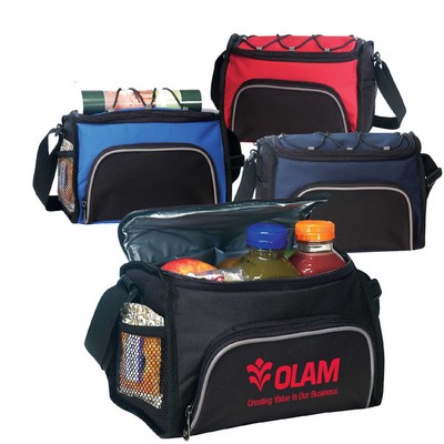 Lunch Cooler Bag w/ Pockets & Shoulder Strap