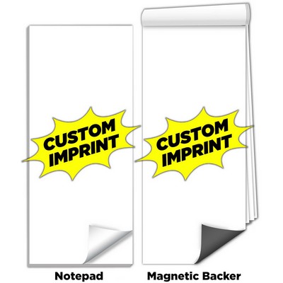 Full-Color Magnetic Notepads - Custom Design (3 1/2" x 8")