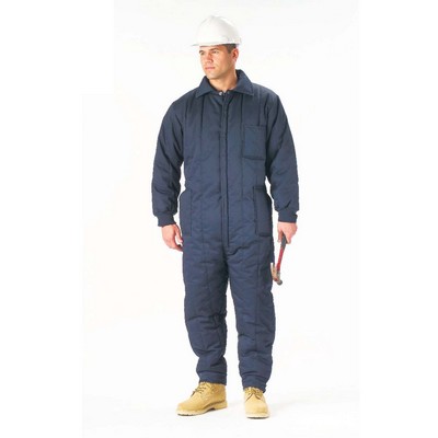 Adult Navy Blue Insulated Coveralls (2X-Large)