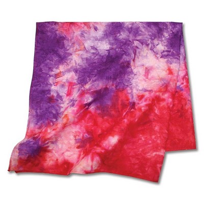 Red/ Purple Tie Dye Bandanna 22"x22"