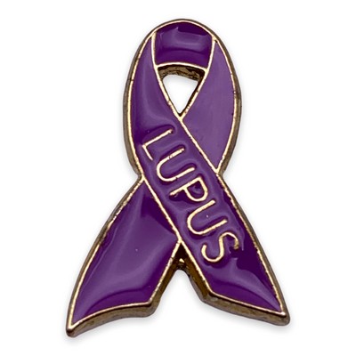 Lupus Awareness Ribbon Lapel Pin