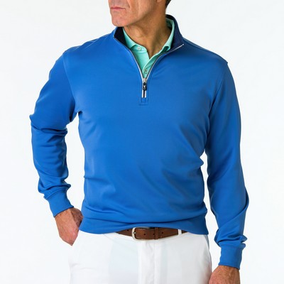 Fairway & Greene Men's "Caves" Tech Quarter-Zip Pullover Shirt