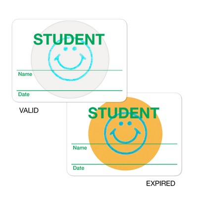 Handwritten TEMPbadge Expiring School Badges, Student