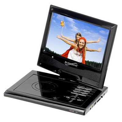 Supersonic® 7" Portable DVD Player w/Swivel Screen