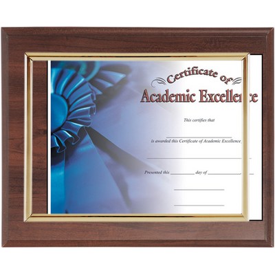 Classic Cherry Slide In Certificate Plaque