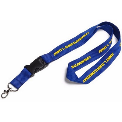 Polyester Lanyards with Detachable Buckle Release