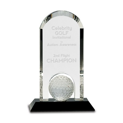 Clear Crystal Dome w/ Inset Golf Ball