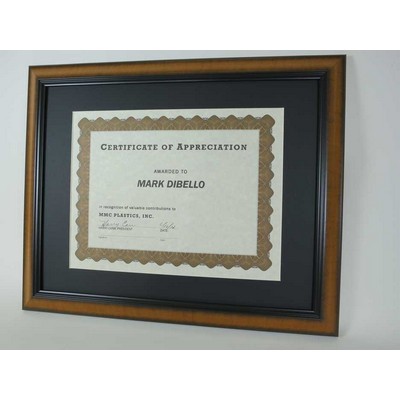 Pecan Wood Certificate Frame - 11x14