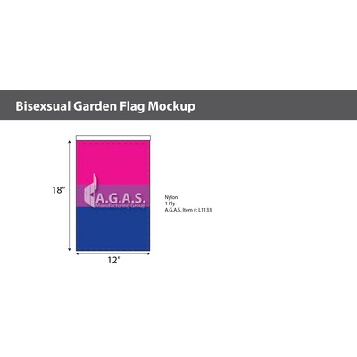 Bisexual Garden Deluxe Flag 12"X18"