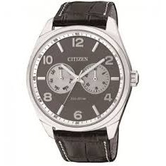 Citizen Men's Corso Eco-Drive Silver-Tone Watch with Black