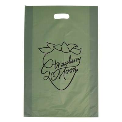 Frosted Sage Colored Poly Merchandise Bag/ 2.5 Mil ( 14"x3"x21")