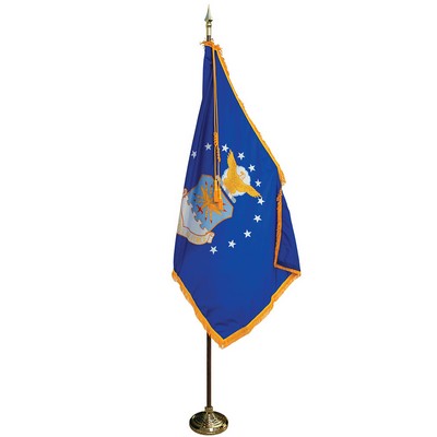 7' Pole & 3' x 5' Flag - Air Force Indoor Presentation Set