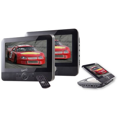 Supersonic® 7" Dual Screen Portable DVD Player